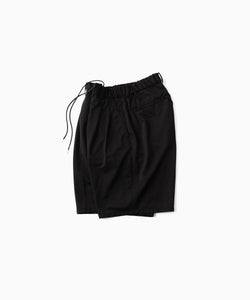KANEMASA PHIL.】36G NYLON TUCK EASY SHORTS - BLACK DYE | 公式通販