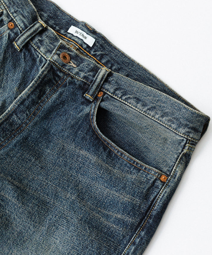 【INTÉRIM】CLASSIC HEAVY KIBATA SHUTTLE HYPER BIG WWII 1943 DENIM JEANS - C.NAVY