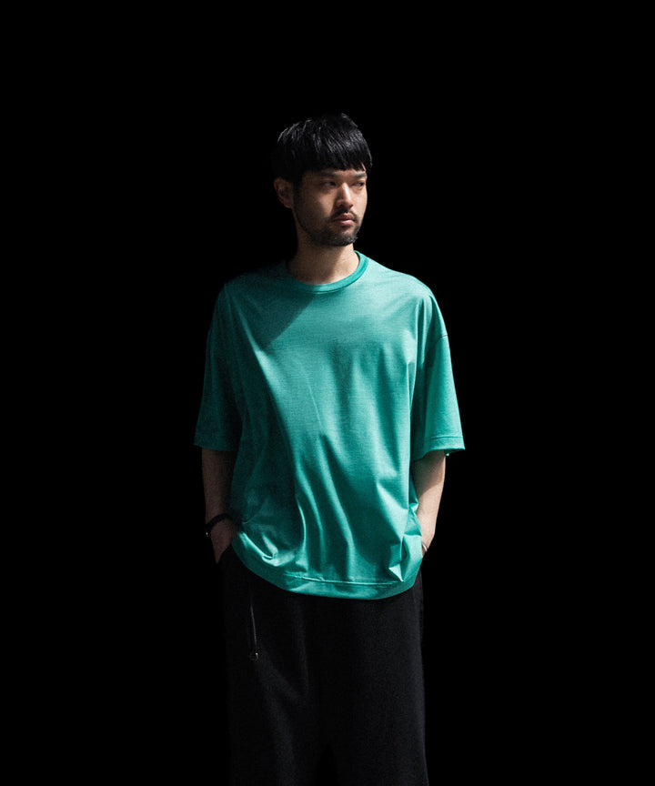 KANEMASA PHIL. カネマサフィルの36G WOOL SS TEEのTURQUOISEの公式通販サイトsession福岡セレクトショップ