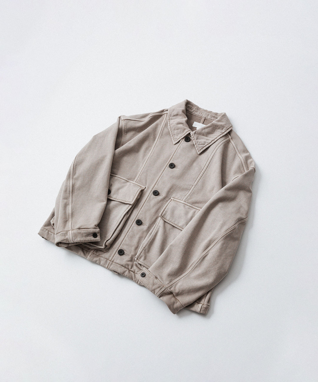 KANEMASA PHIL. カネマサフフィル36G FINE SWEAT WORK JACKETのBEIGE KHAKI PIGMENT公式通販サイトsession福岡セレクトショップ