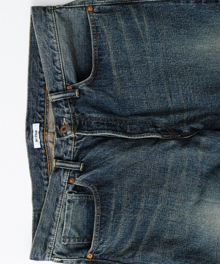【INTÉRIM】CLASSIC HEAVY KIBATA SHUTTLE HYPER BIG WWII 1943 DENIM JEANS - C.NAVY