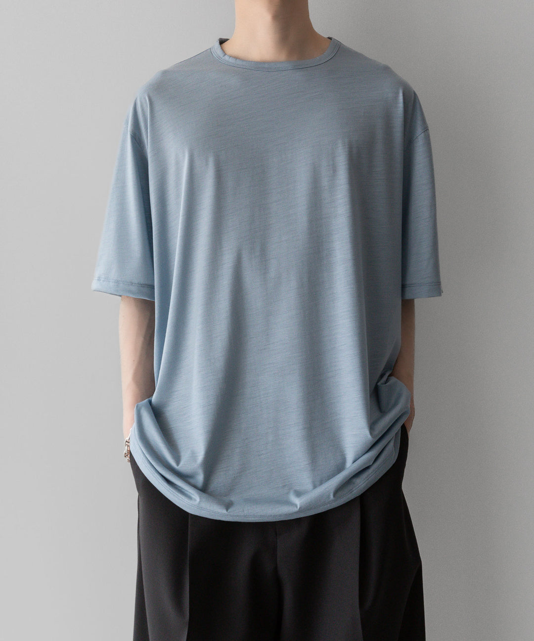 【KANEMASA PHIL.】カネマサフィル 36G WOOL SILKY TEEのBLUE GRAYの公式通販サイトsession福岡セレクトショップ