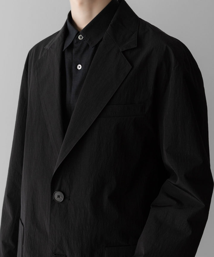 ssstein(シュタイン)の WINDPROOF NYLON SINGLE BREASTED JACKET - BLACKの公式通販サイトsession福岡セレクトショップ
