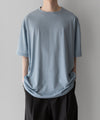 【KANEMASA PHIL.】36G WOOL SILKY TEE - BLUE GRAY