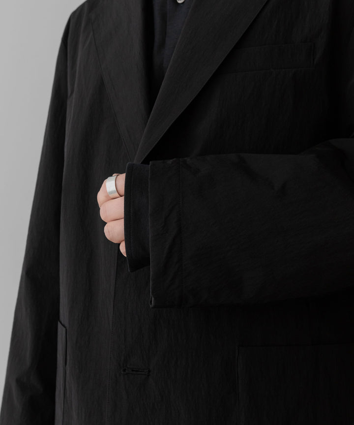 ssstein(シュタイン)の WINDPROOF NYLON SINGLE BREASTED JACKET - BLACKの公式通販サイトsession福岡セレクトショップ
