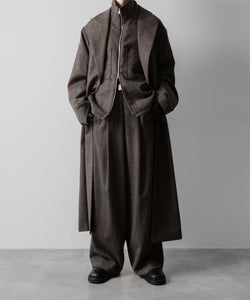 ssstein(シュタイン)の24AWコレクション OVERSIZED MAXI-LENGTH PEAKED LAPEL COAT - GLEN CHECK 公式通販サイトsession福岡セレクトショップ