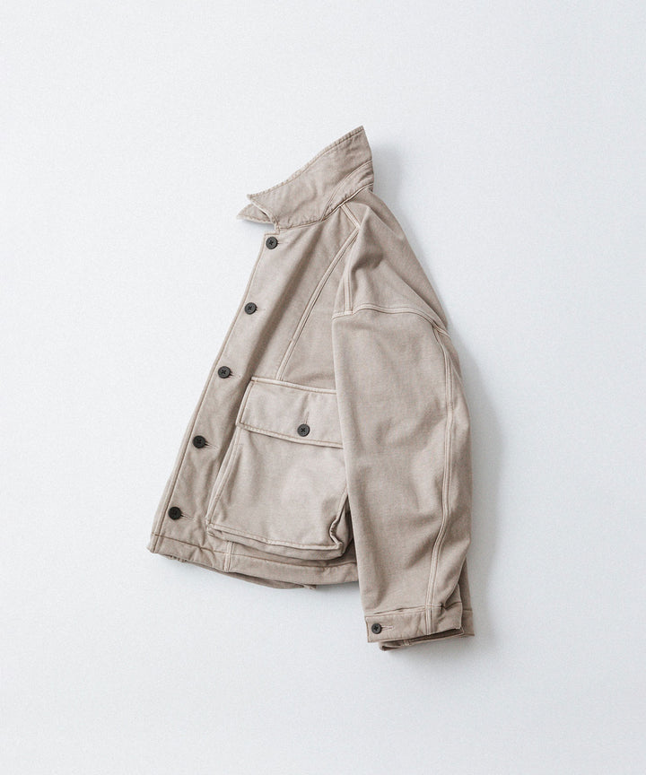 KANEMASA PHIL. カネマサフフィル36G FINE SWEAT WORK JACKETのBEIGE KHAKI PIGMENT公式通販サイトsession福岡セレクトショップ