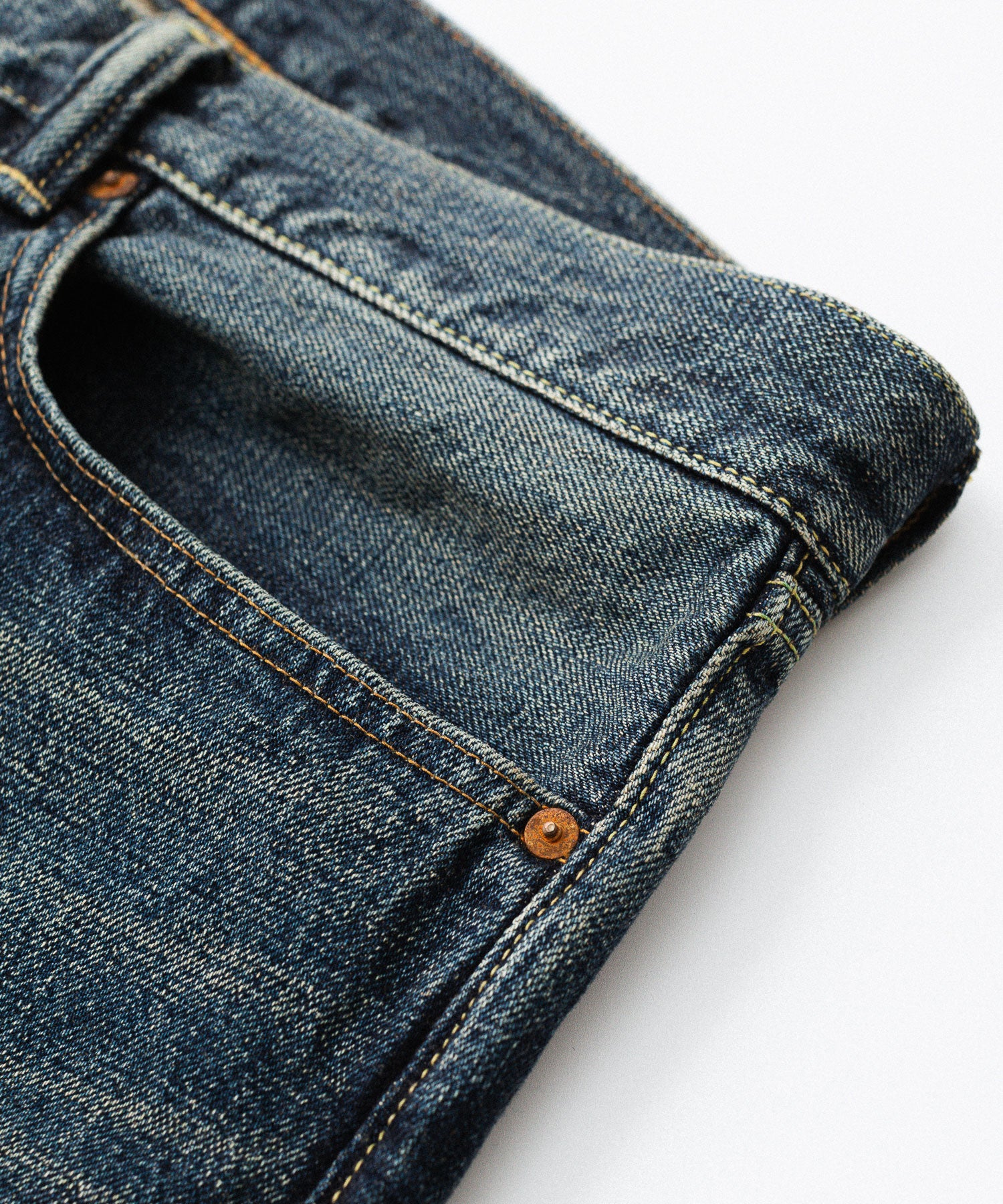 【INTÉRIM】CLASSIC HEAVY KIBATA SHUTTLE HYPER BIG WWII 1943 DENIM JEANS - C.NAVY