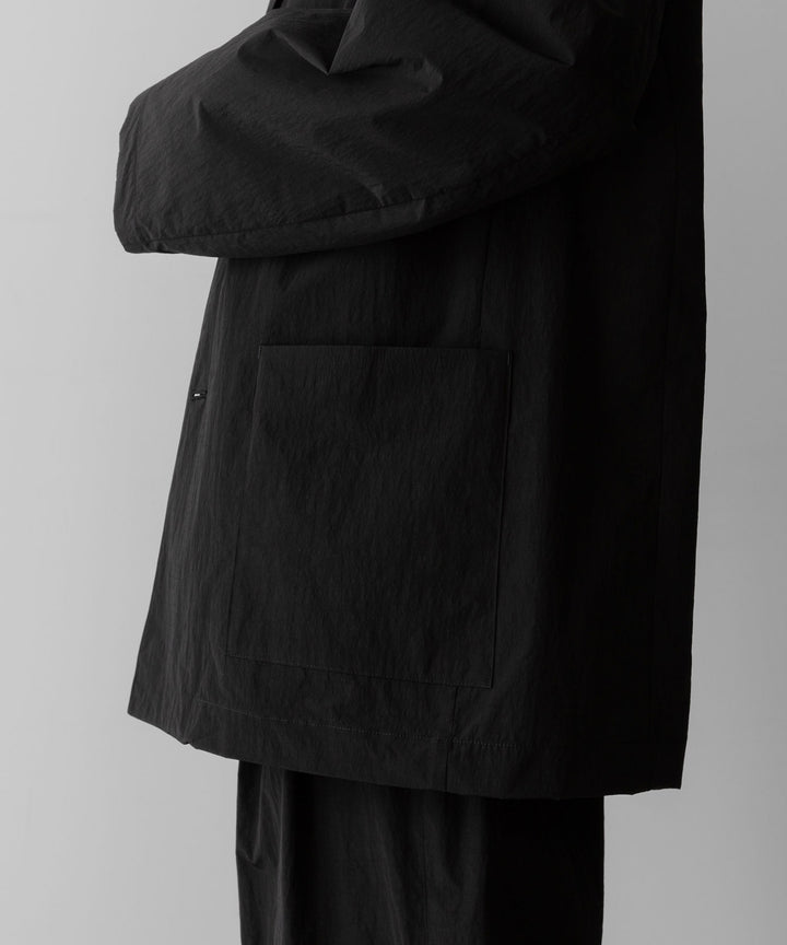 ssstein(シュタイン)の WINDPROOF NYLON SINGLE BREASTED JACKET - BLACKの公式通販サイトsession福岡セレクトショップ