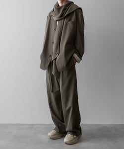 【UJOH】STOLE JKT - MOSS GRAY