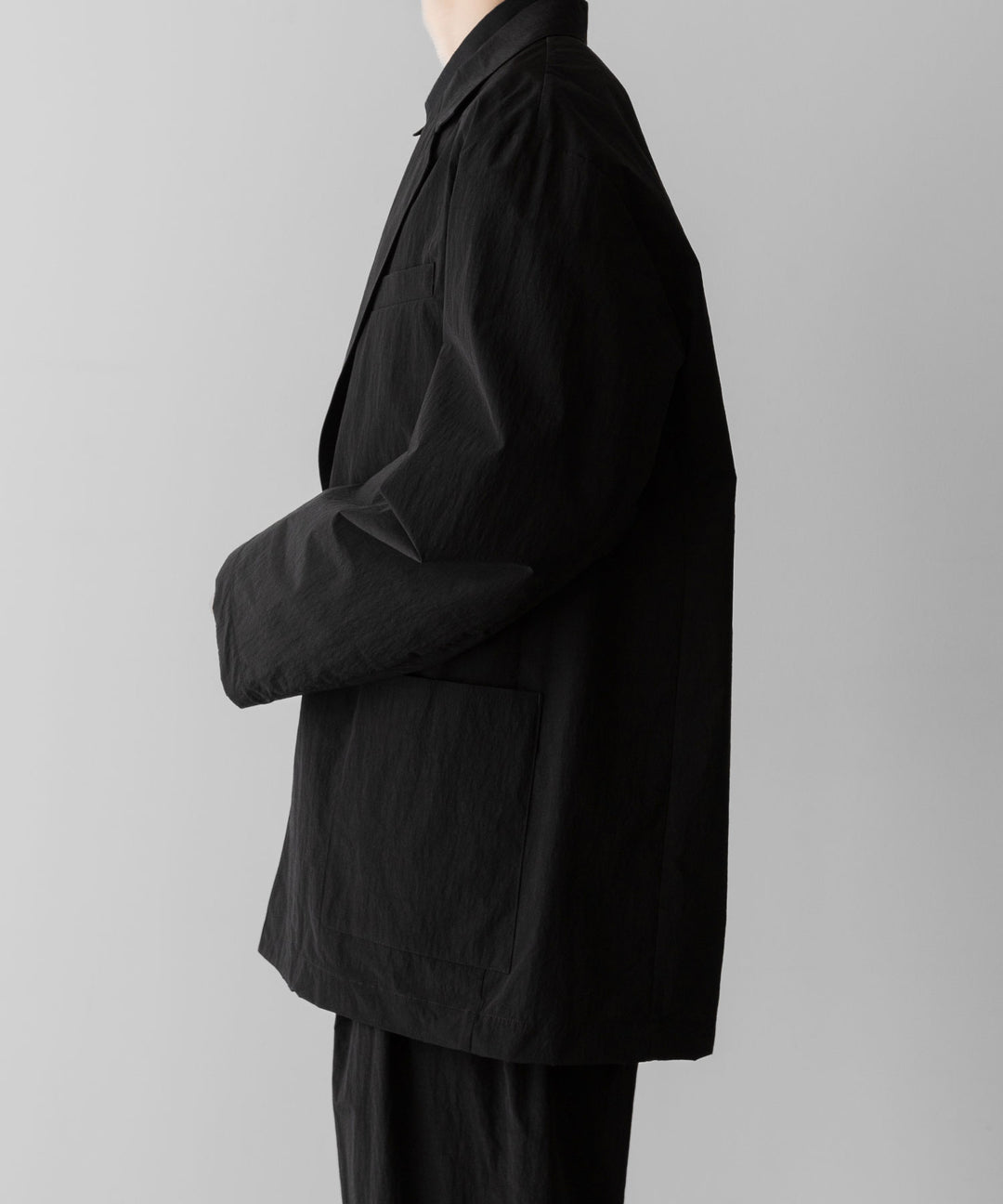 ssstein(シュタイン)の WINDPROOF NYLON SINGLE BREASTED JACKET - BLACKの公式通販サイトsession福岡セレクトショップ