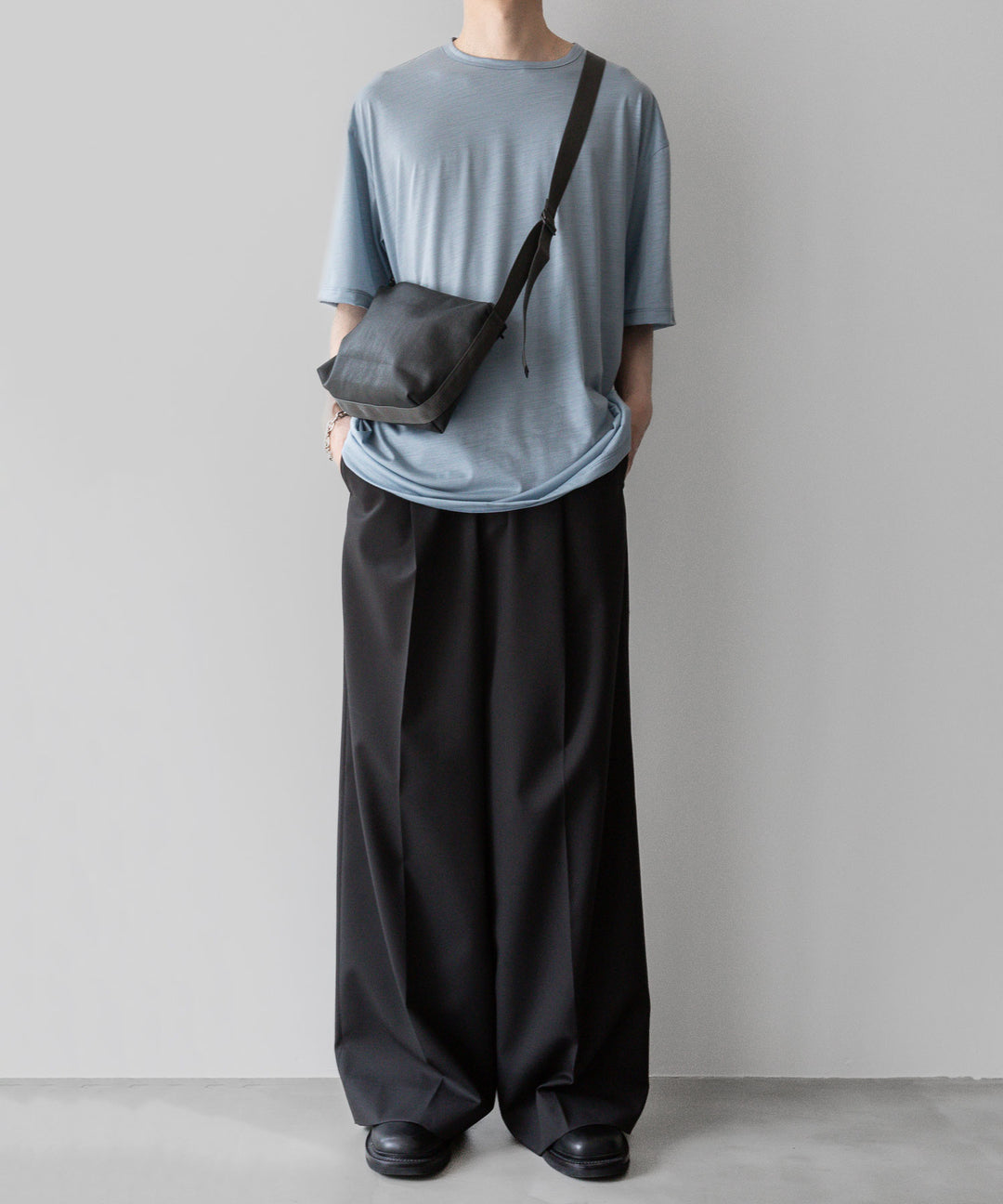 【KANEMASA PHIL.】カネマサフィル 36G WOOL SILKY TEEのBLUE GRAYの公式通販サイトsession福岡セレクトショップ