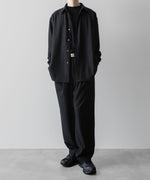 画像をギャラリービューアに読み込む, KANEMASA PHIL. カネマサフィルの36G WOOL STRIPE EASY TROUSERS - BLACK SPの公式通販サイトsession福岡セレクトショップ
