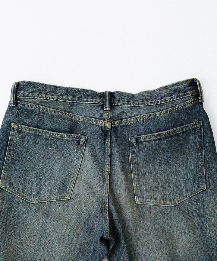 【INTÉRIM】CLASSIC HEAVY KIBATA SHUTTLE HYPER BIG WWII 1943 DENIM JEANS - C.NAVY