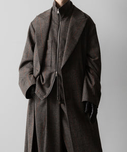 ssstein(シュタイン)の24AWコレクション OVERSIZED MAXI-LENGTH PEAKED LAPEL COAT - GLEN CHECK 公式通販サイトsession福岡セレクトショップ