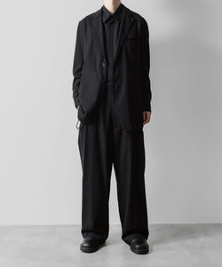  ANTHEM Aアンセムエー のVISCOSE TWILL SHAPE LINE SHIRT - BLACKの公式通販サイトsession福岡セレクトショップ