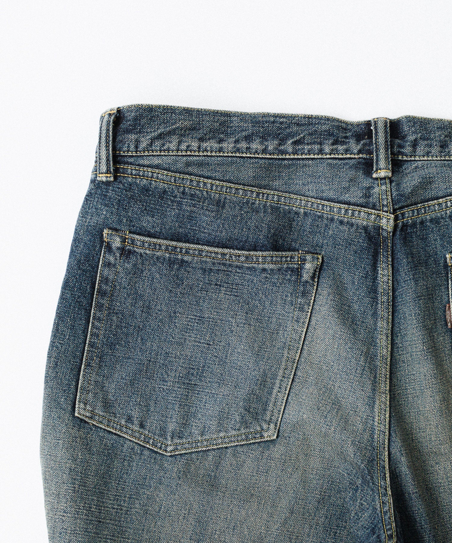 【INTÉRIM】CLASSIC HEAVY KIBATA SHUTTLE HYPER BIG WWII 1943 DENIM JEANS - C.NAVY