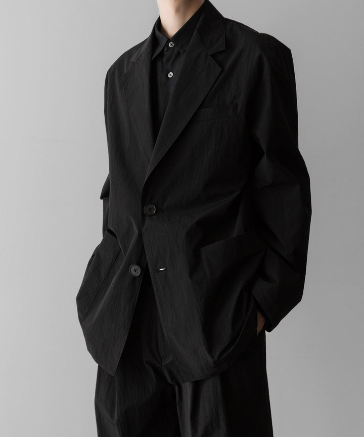 ssstein(シュタイン)の WINDPROOF NYLON SINGLE BREASTED JACKET - BLACKの公式通販サイトsession福岡セレクトショップ