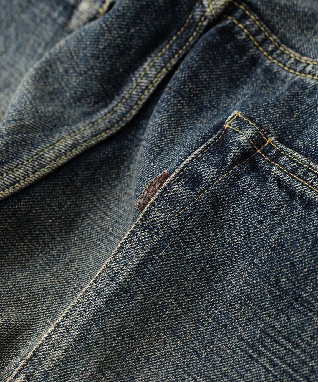【INTÉRIM】CLASSIC HEAVY KIBATA SHUTTLE HYPER BIG WWII 1943 DENIM JEANS - C.NAVY