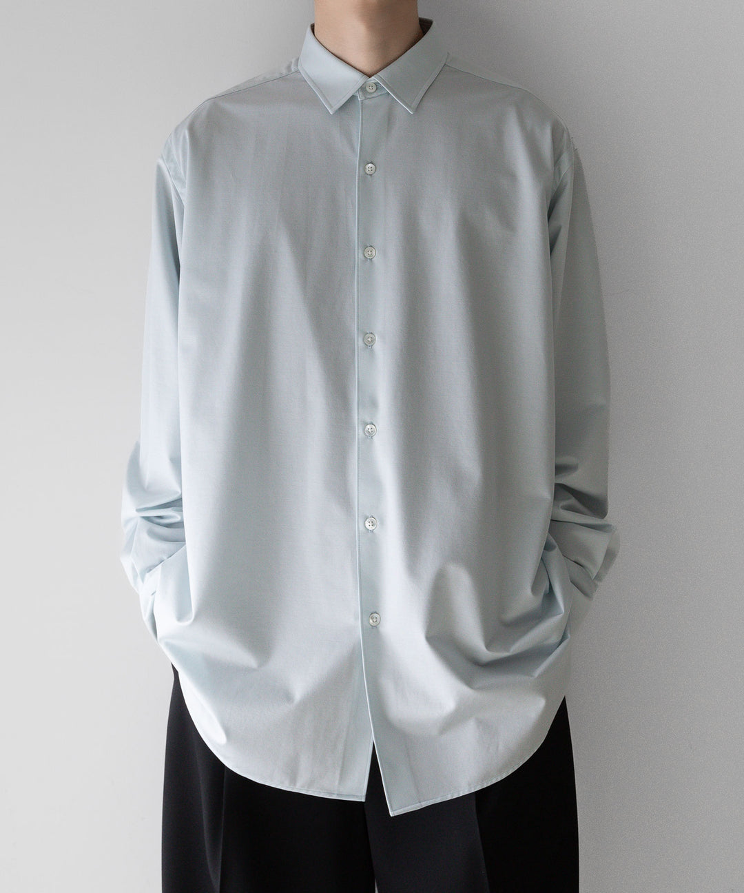 【KANEMASA PHIL.】カネマサフィルのニットシャツ 46G ATOMOSPHERE SHIRT - SAX公式通販サイトsession福岡セレクトショップ