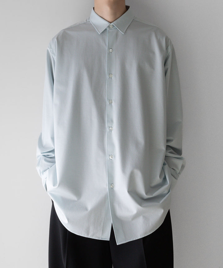 【KANEMASA PHIL.】カネマサフィルのニットシャツ 46G ATOMOSPHERE SHIRT - SAX公式通販サイトsession福岡セレクトショップ
