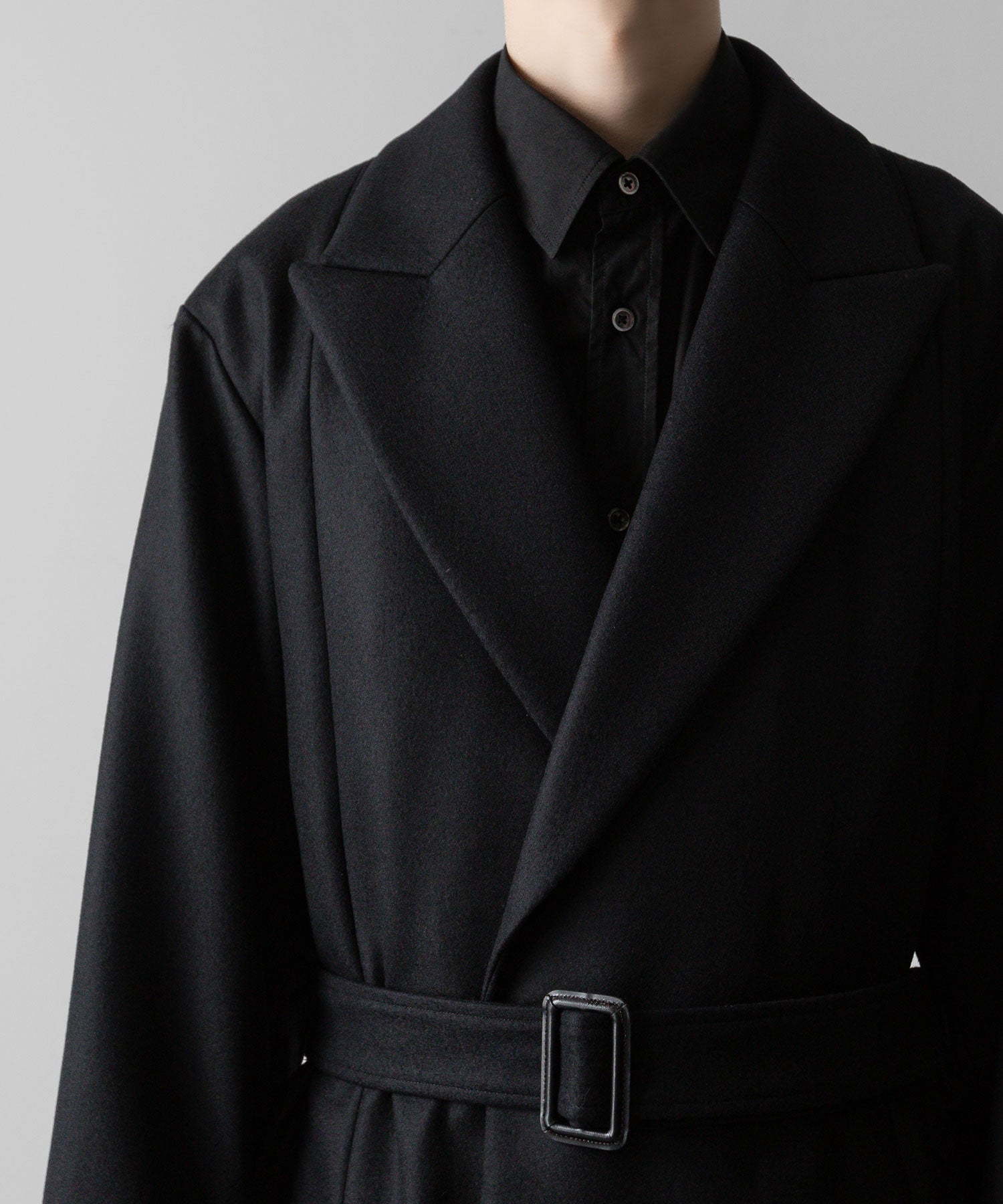 ssstein(シュタイン)の24AWコレクション OVERSIZED MAXI-LENGTH PEAKED LAPEL COAT - BLACK 公式通販サイトsession福岡セレクトショップ