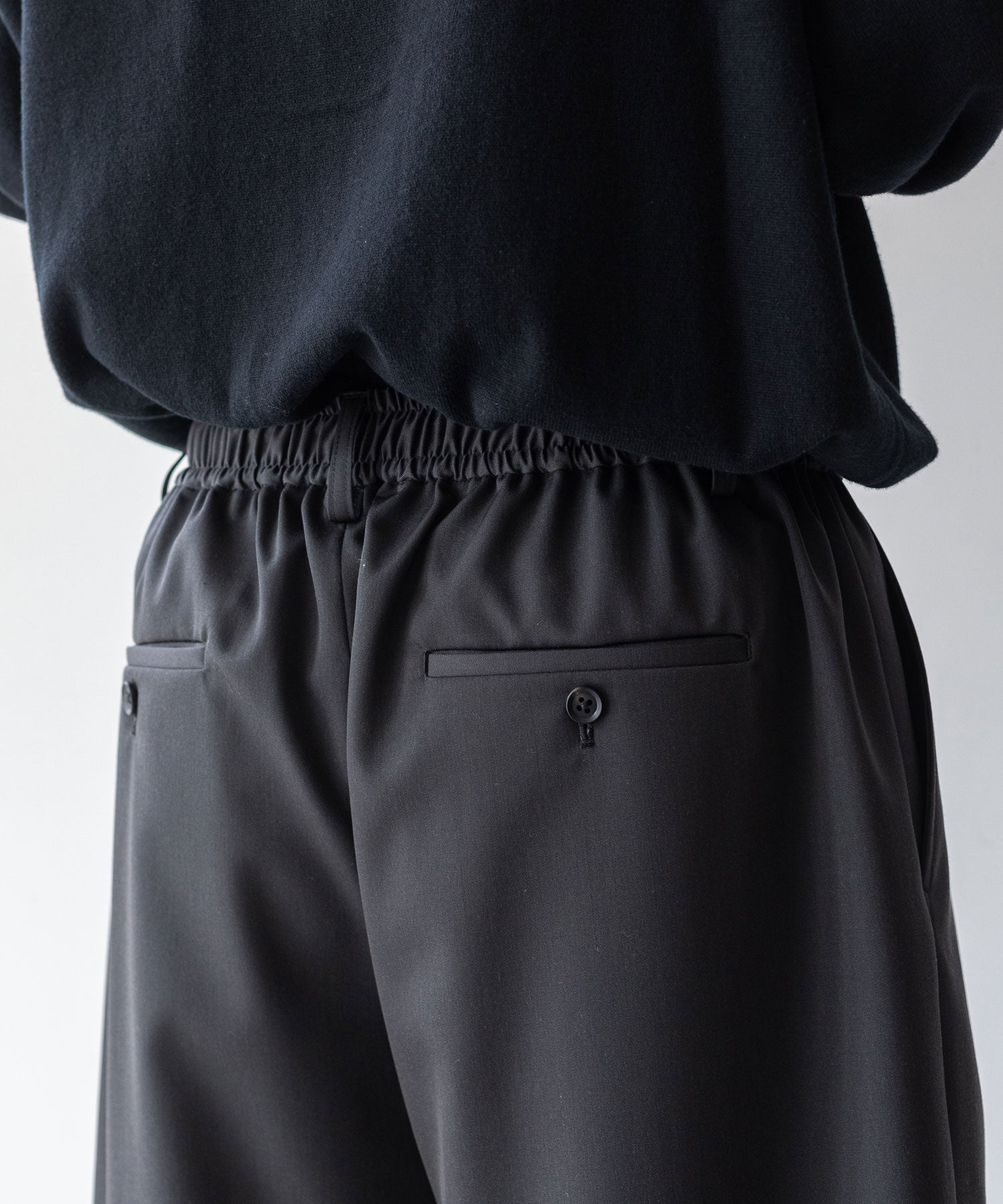 stein / シュタイン】WIDE EASY SHORT TROUSERS - SHADE CHARCOAL