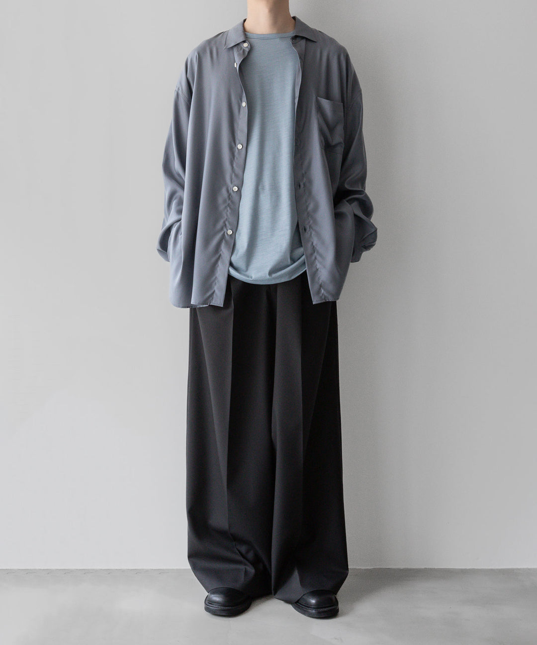 【KANEMASA PHIL.】カネマサフィル 36G WOOL SILKY TEEのBLUE GRAYの公式通販サイトsession福岡セレクトショップ