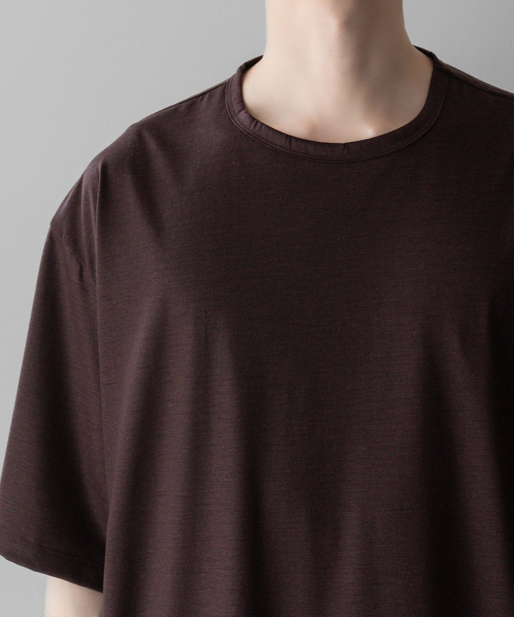 【KANEMASA PHIL.】カネマサフィル36G WOOL SILKY TEEのBROWNの公式通販サイトsession福岡セレクトショップ