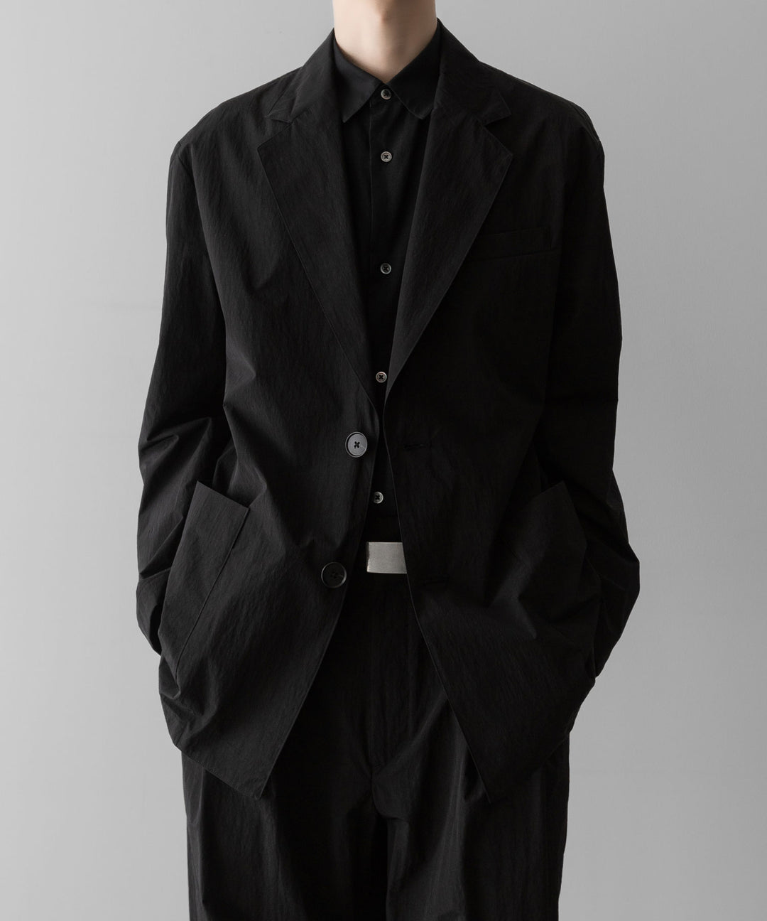 ssstein(シュタイン)の WINDPROOF NYLON SINGLE BREASTED JACKET - BLACKの公式通販サイトsession福岡セレクトショップ