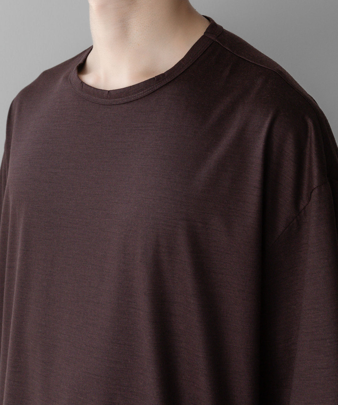 【KANEMASA PHIL.】カネマサフィル36G WOOL SILKY TEEのBROWNの公式通販サイトsession福岡セレクトショップ