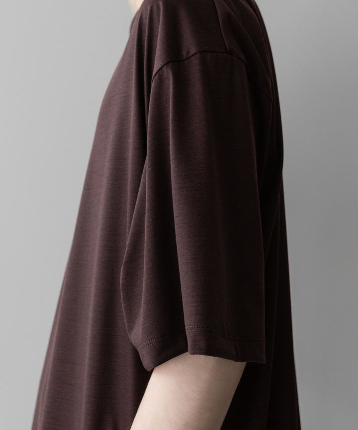 【KANEMASA PHIL.】カネマサフィル36G WOOL SILKY TEEのBROWNの公式通販サイトsession福岡セレクトショップ