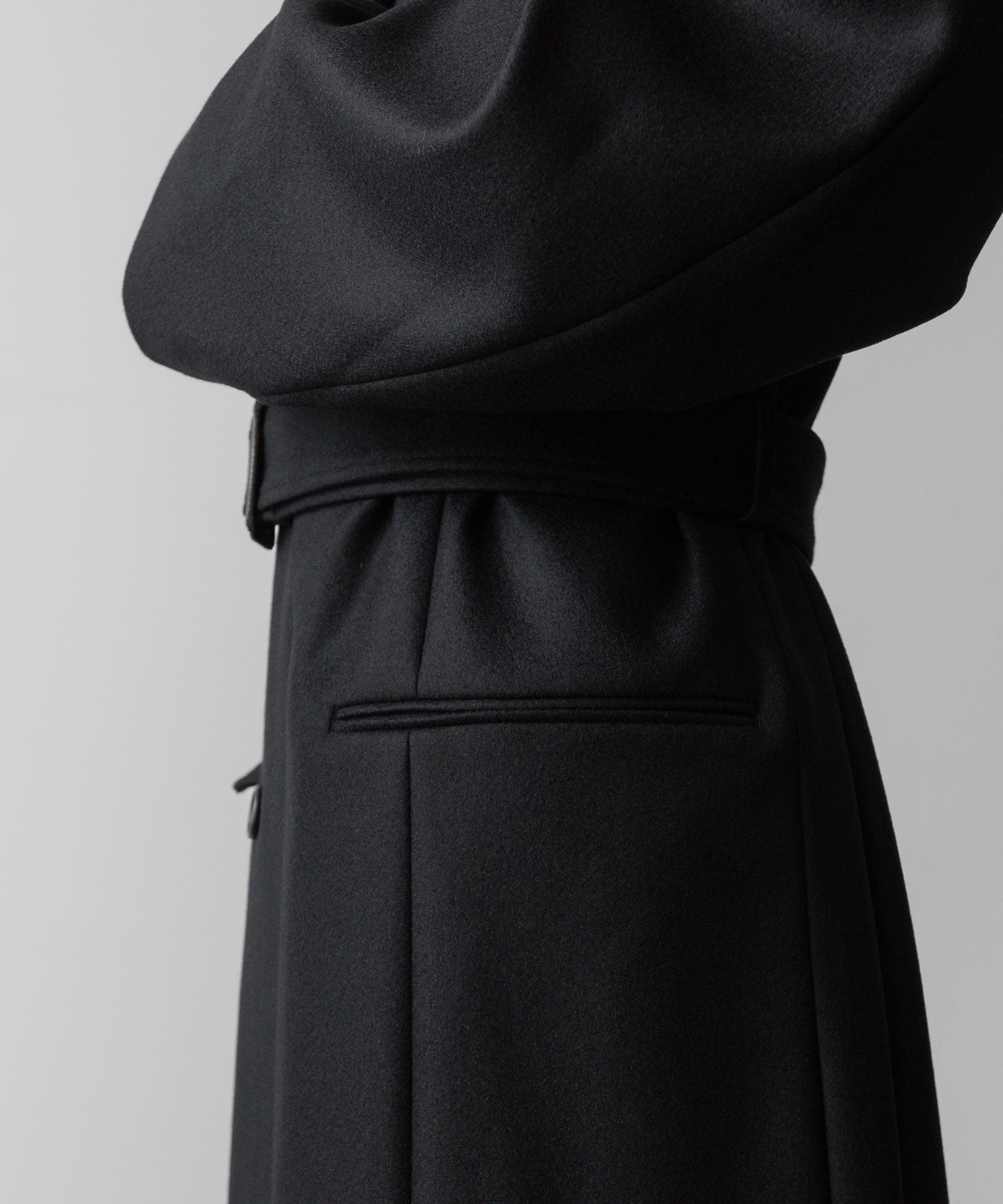 ssstein(シュタイン)の24AWコレクション OVERSIZED MAXI-LENGTH PEAKED LAPEL COAT - BLACK 公式通販サイトsession福岡セレクトショップ