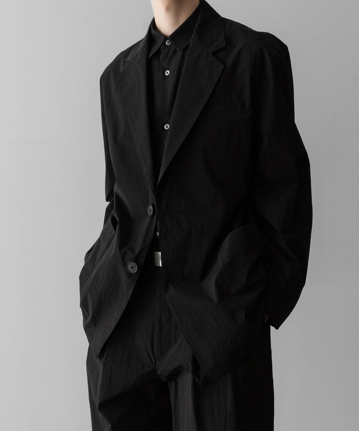ssstein(シュタイン)の WINDPROOF NYLON SINGLE BREASTED JACKET - BLACKの公式通販サイトsession福岡セレクトショップ