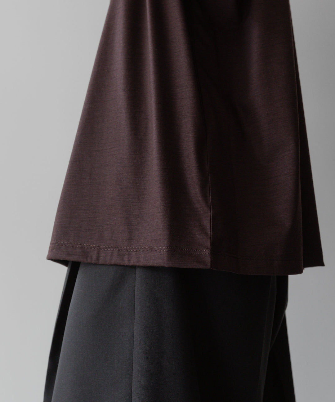 【KANEMASA PHIL.】カネマサフィル36G WOOL SILKY TEEのBROWNの公式通販サイトsession福岡セレクトショップ