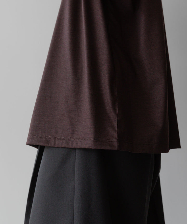 【KANEMASA PHIL.】カネマサフィル36G WOOL SILKY TEEのBROWNの公式通販サイトsession福岡セレクトショップ