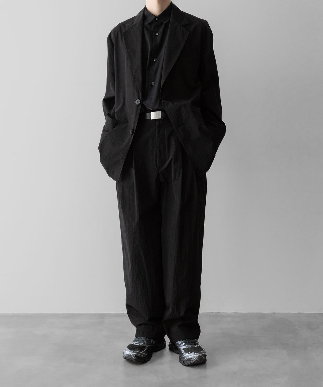 ssstein(シュタイン)の WINDPROOF NYLON SINGLE BREASTED JACKET - BLACKの公式通販サイトsession福岡セレクトショップ