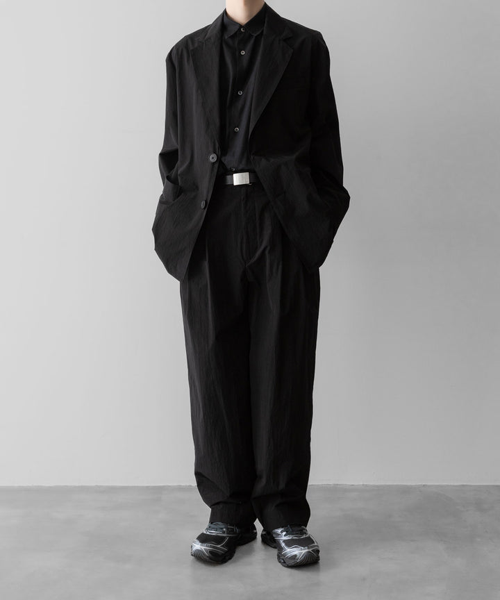 ssstein(シュタイン)の WINDPROOF NYLON SINGLE BREASTED JACKET - BLACKの公式通販サイトsession福岡セレクトショップ
