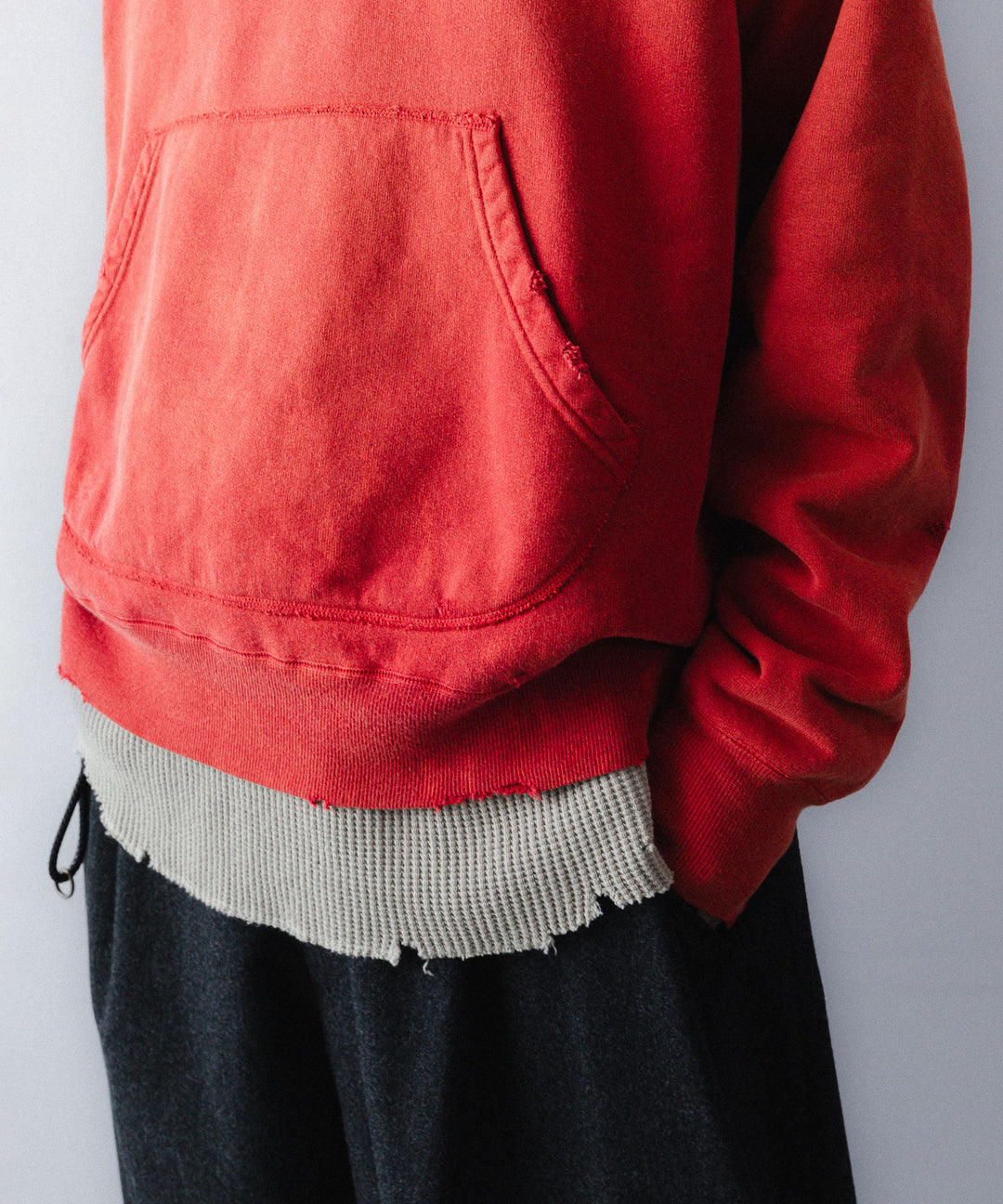 concause-コンコースのFRONT ZIP AFTER HOODIEのRED公式通販サイトsession福岡セレクトショップ