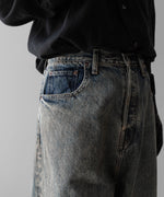 画像をギャラリービューアに読み込む, ssstein(シュタイン)のTWIST SEAM BAGGY VINTAGE DENIM JEANS - INDIGOの公式通販サイトsession福岡セレクトショップ

