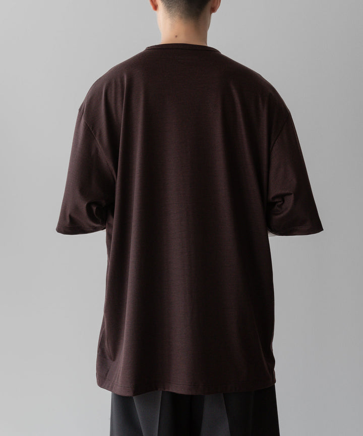 【KANEMASA PHIL.】カネマサフィル36G WOOL SILKY TEEのBROWNの公式通販サイトsession福岡セレクトショップ