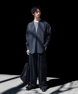 ssstein / シュタイン】SILK NYLON SKIPPER SHIRT - BLACK | 公式通販