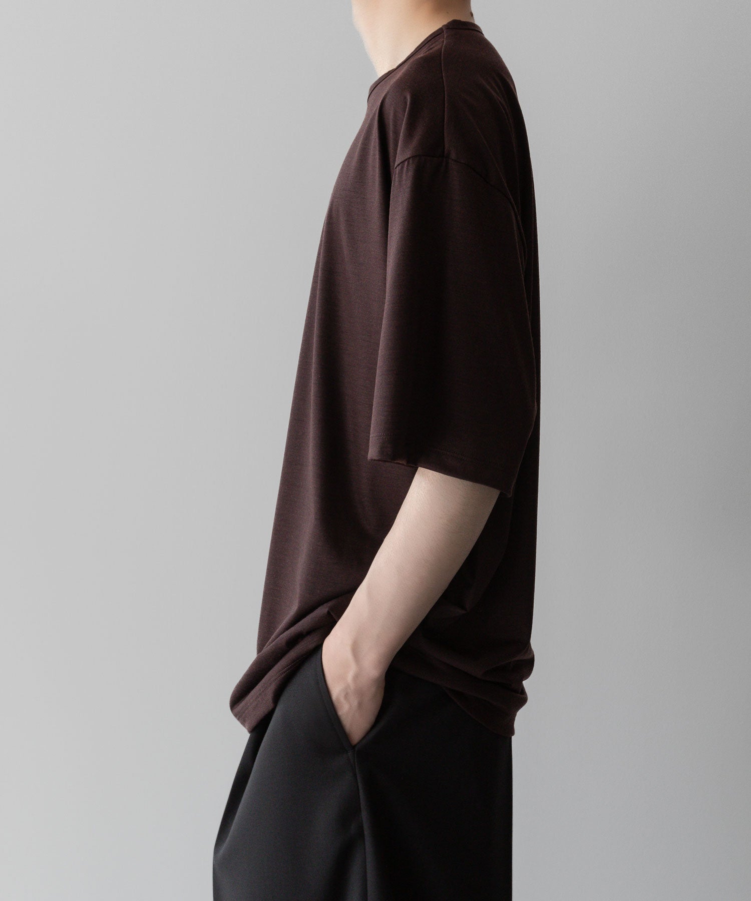 【KANEMASA PHIL.】カネマサフィル36G WOOL SILKY TEEのBROWNの公式通販サイトsession福岡セレクトショップ