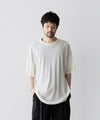 【KANEMASA PHIL.】36G WOOL SILKY TEE - WHITE