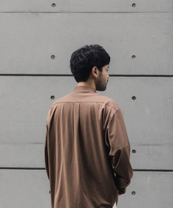 KANEMASA PHIL.】46G MODEST SHIRT - LIGHT BROWN | 公式通販サイト