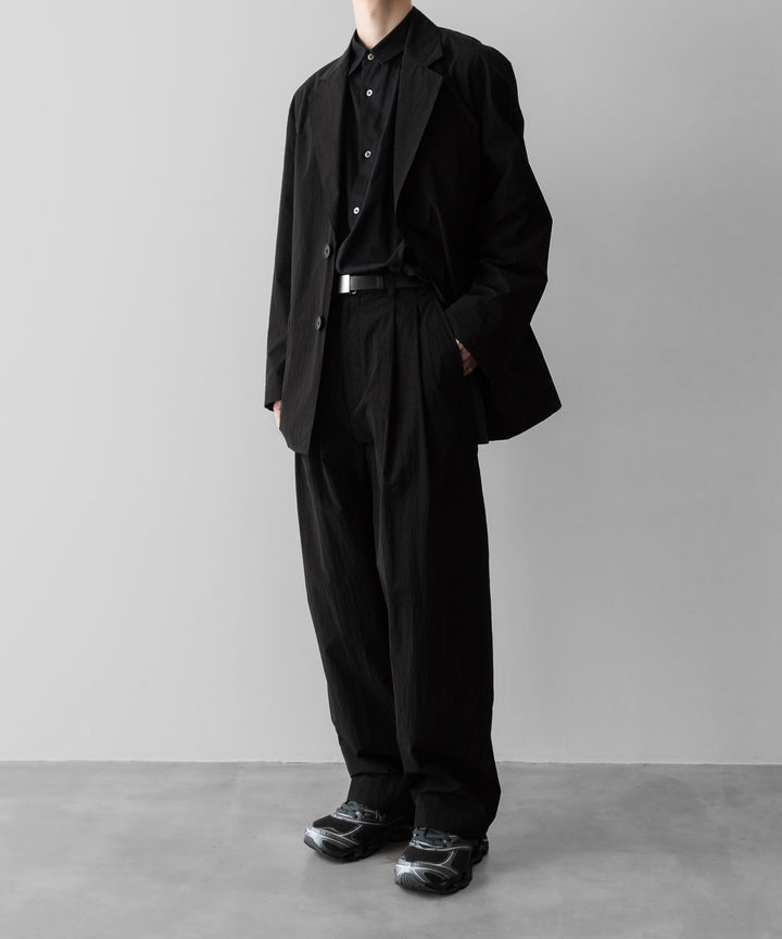 ssstein(シュタイン)の WINDPROOF NYLON SINGLE BREASTED JACKET - BLACKの公式通販サイトsession福岡セレクトショップ