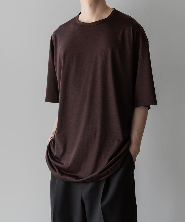 【KANEMASA PHIL.】カネマサフィル36G WOOL SILKY TEEのBROWNの公式通販サイトsession福岡セレクトショップ