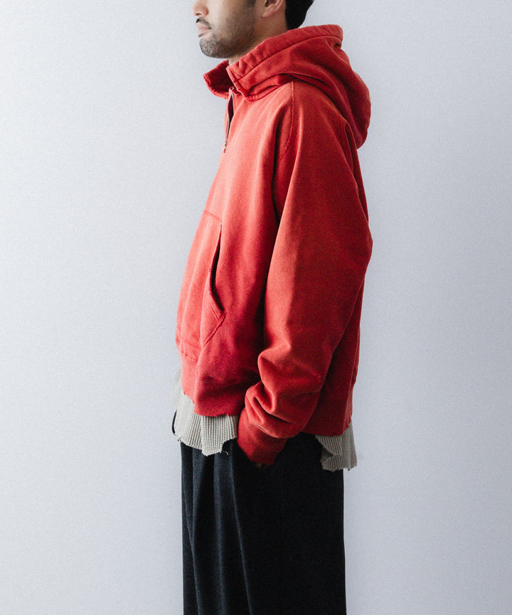 concause-コンコースのFRONT ZIP AFTER HOODIEのRED公式通販サイトsession福岡セレクトショップ