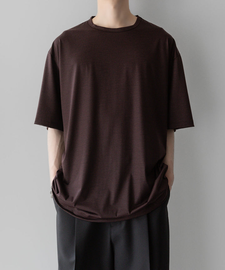 【KANEMASA PHIL.】カネマサフィル36G WOOL SILKY TEEのBROWNの公式通販サイトsession福岡セレクトショップ