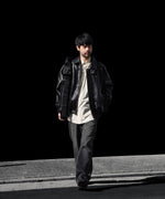 画像をギャラリービューアに読み込む, ssstein(シュタイン)のSHEEP LEATHER ZIP SHORT JACKET - BLACKの公式通販サイトsession福岡セレクトショップ
